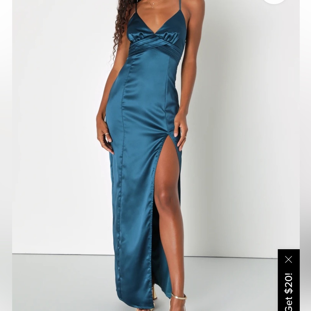 Lulu's Divine Entrance Satin Maxi